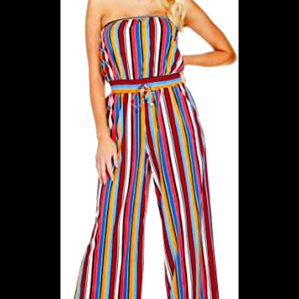 Guess ladies strapless jumpsuit